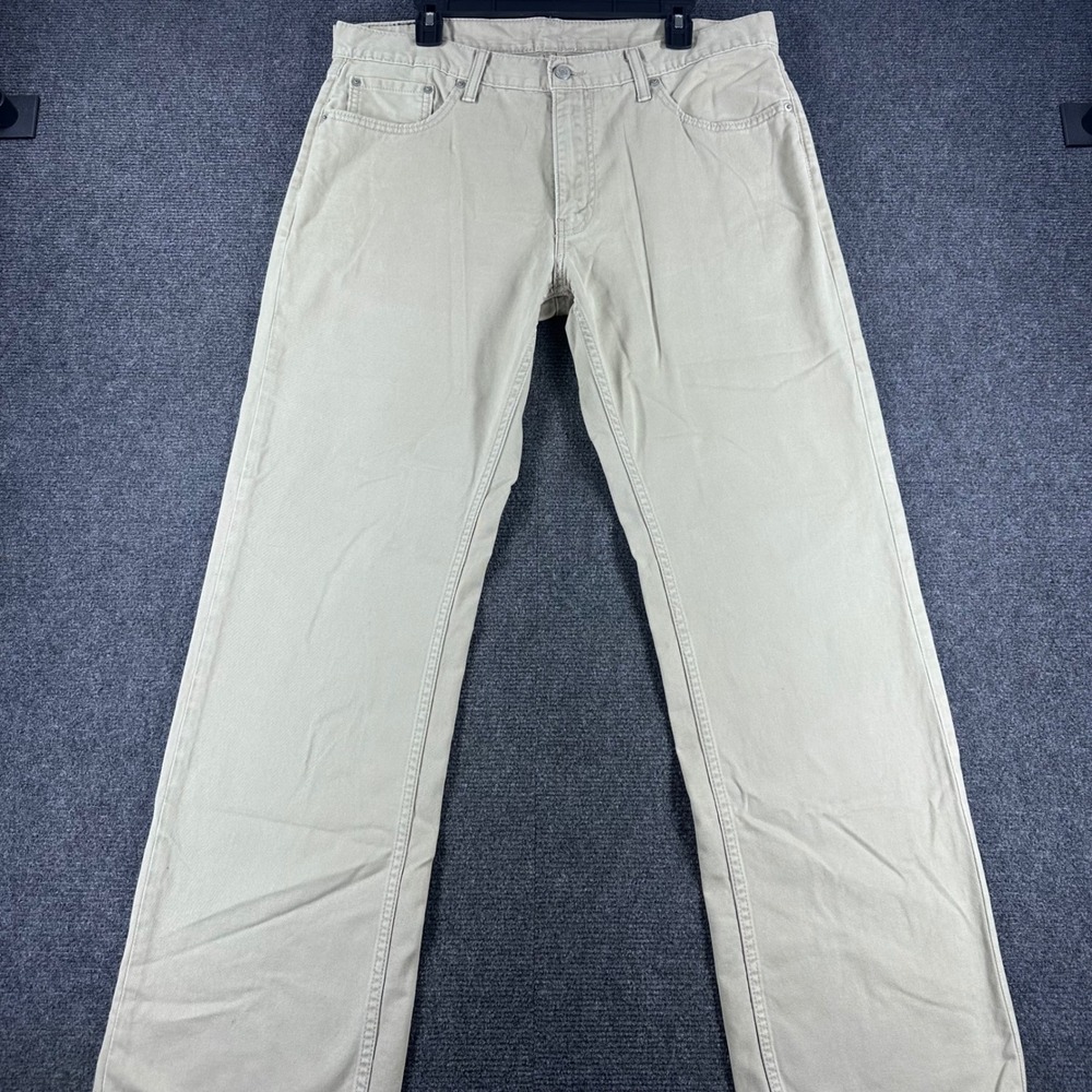 Levi's 559 Relaxed Straight Jeans Mens 36x32 W36 L32 Tan Khaki Denim Pants